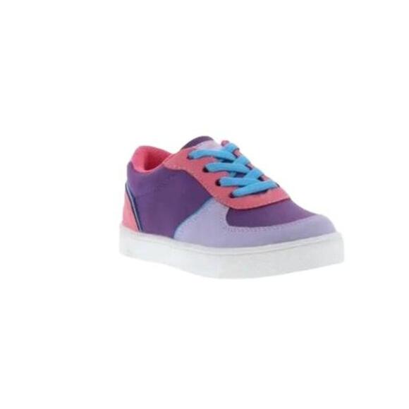 OOMPHIES Purple Pink Low Top Kids Sneaker White Sole Size 6 M - Picture 1 of 1